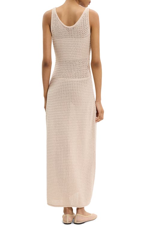 Theory Open Stitch Sleeveless Maxi Dress In Neutral