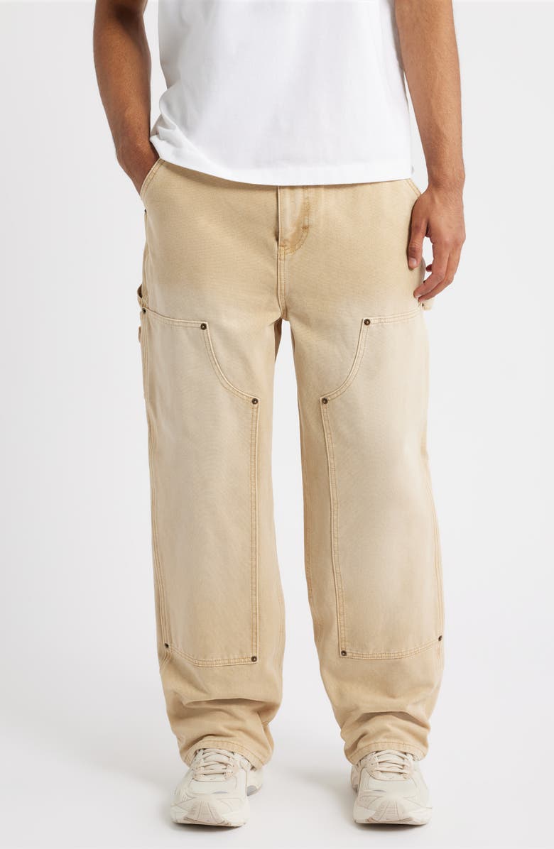Elwood Industry Cotton Canvas Carpenter Pants, Main, color, Khaki