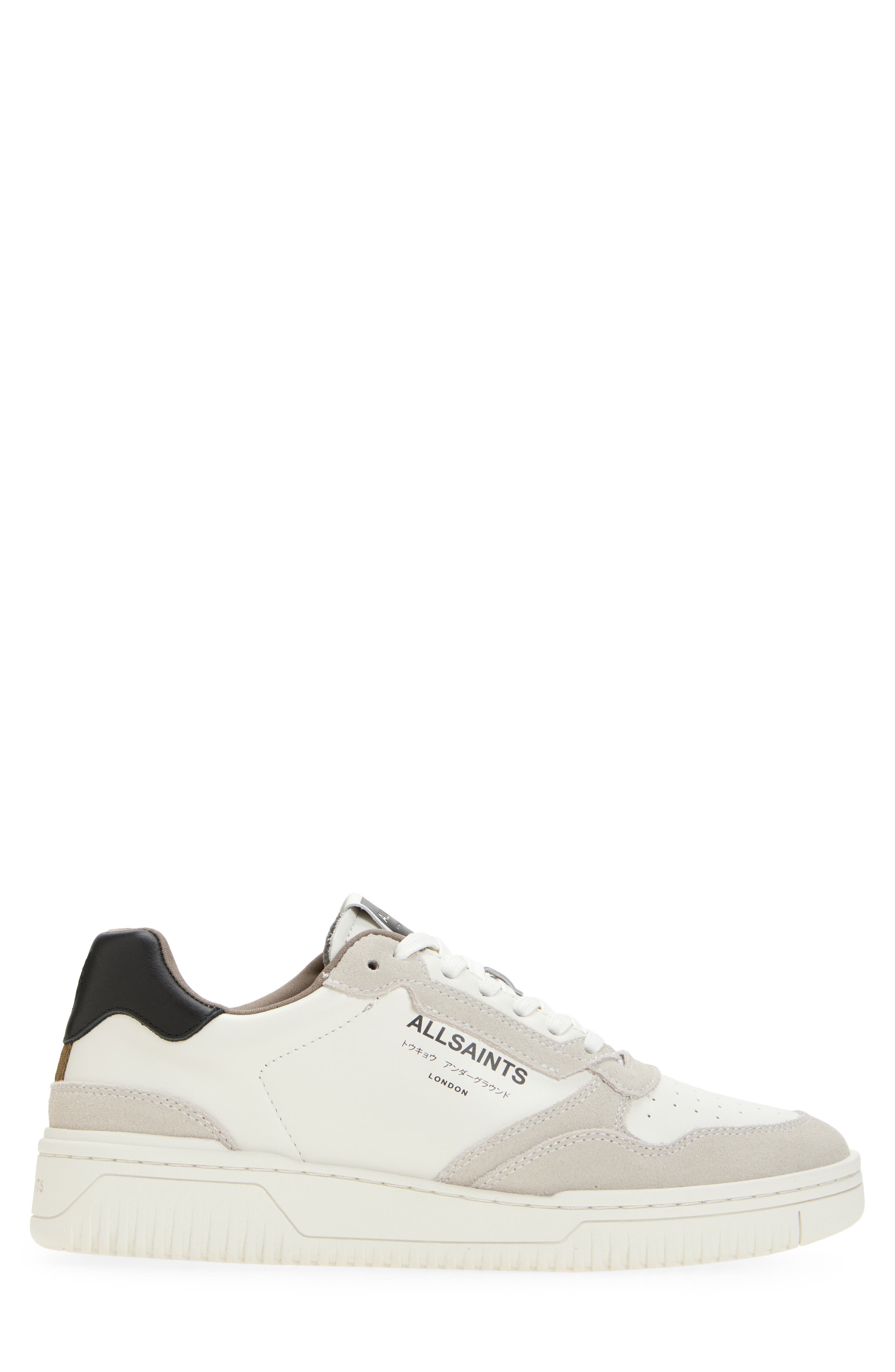 AllSaints REGAN LOW TOP, Alternate, color, Chalk White/Black