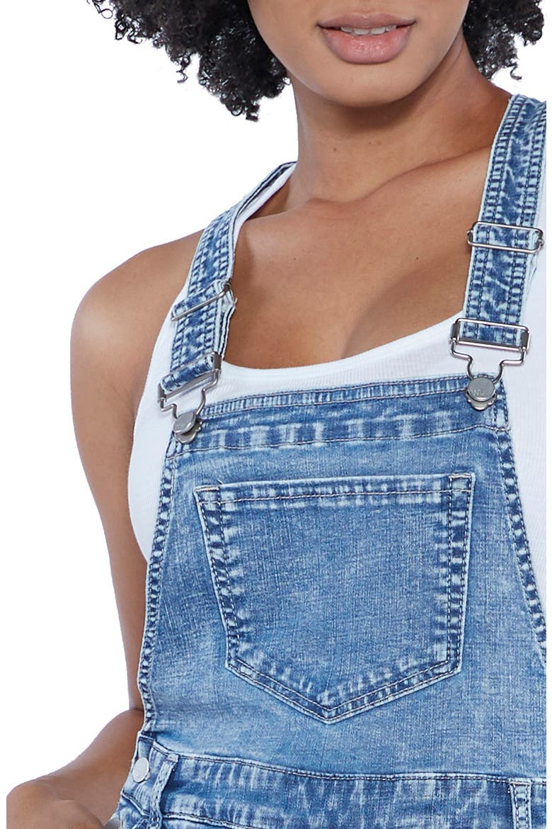 Pieced Mixed Denim Jumper, Alternate, color, GREY/ BLUE