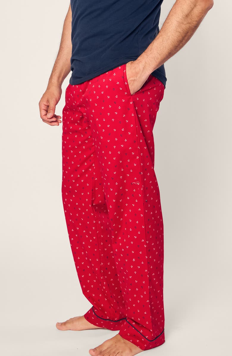 Petite Plume Anchors Away Pajama Pants, Alternate, color, 