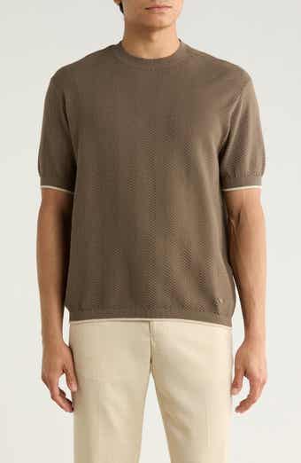 Tipped Chevron Knit T-Shirt