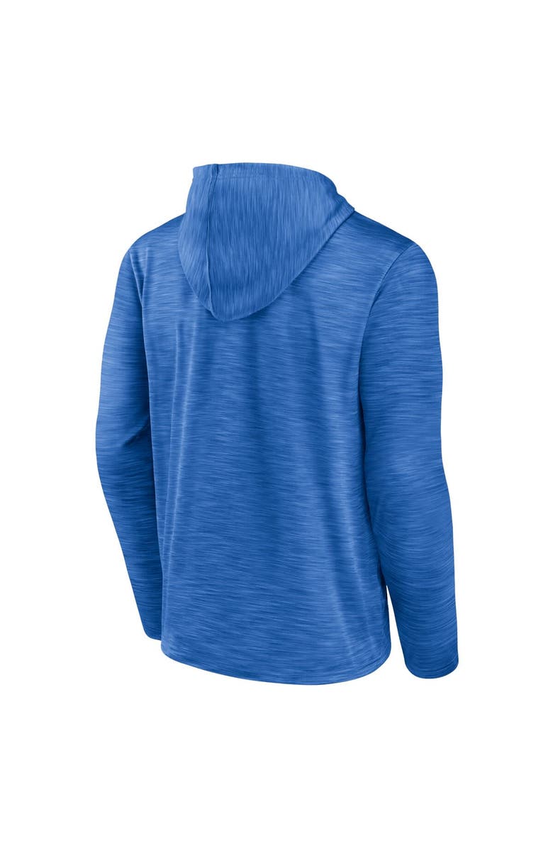 FANATICS Men's Fanatics Branded Heather Powder Blue Los Angeles Chargers Hook and Ladder Pullover Hoodie, Alternate, color, 