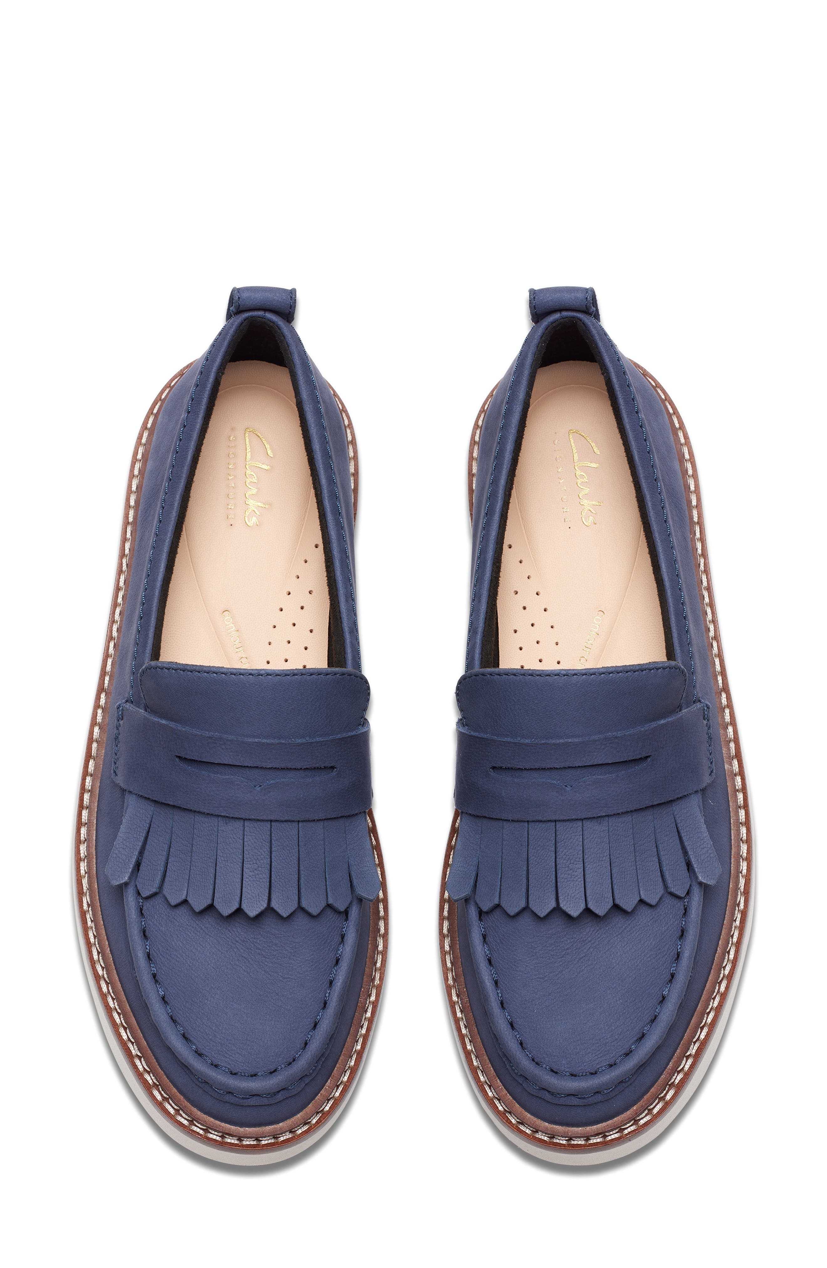 Clarks<sup>®</sup> Orianna Platform Penny Loafer, Alternate, color, 