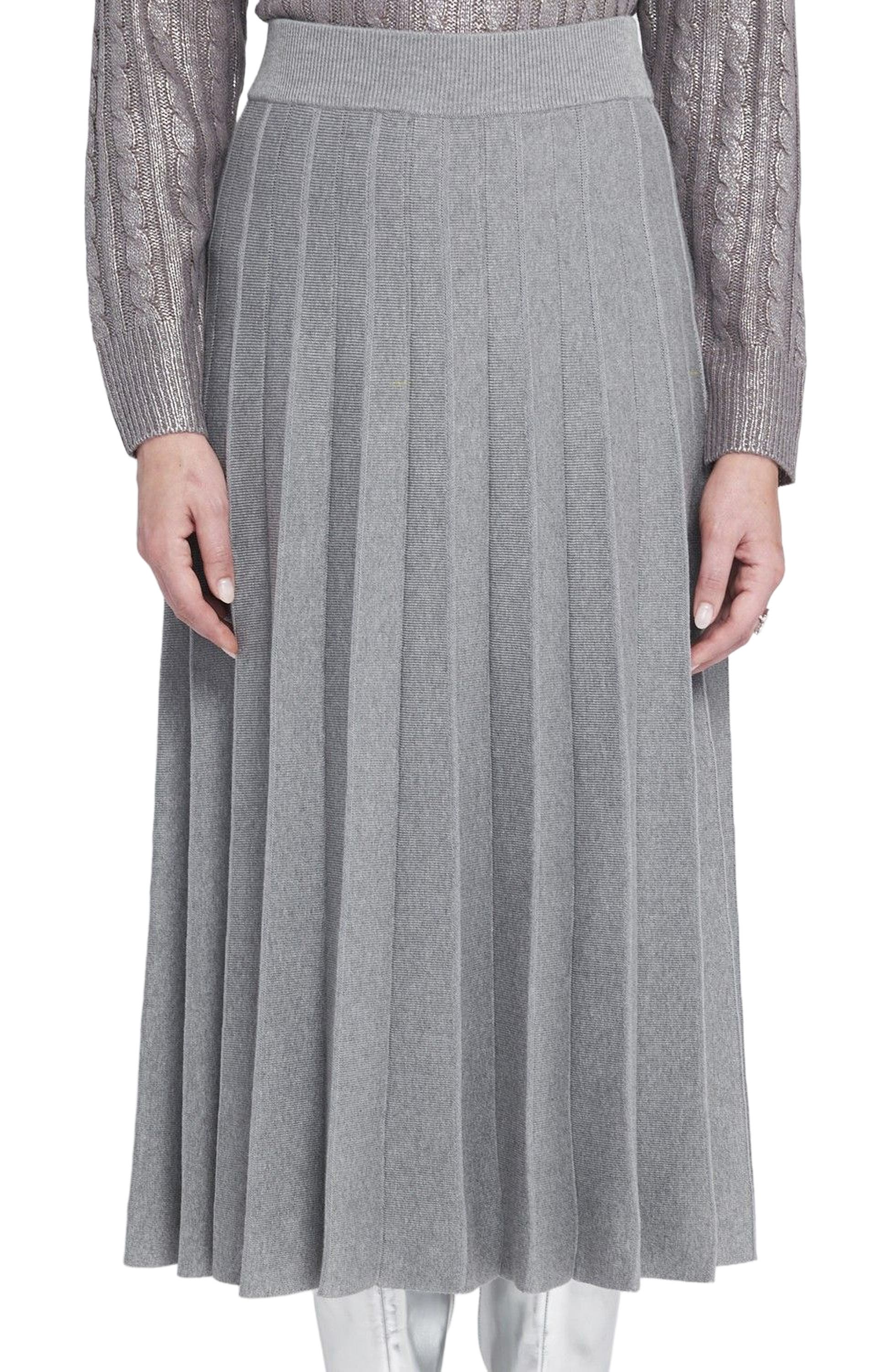 Pleated Sweater Skirt - image 2