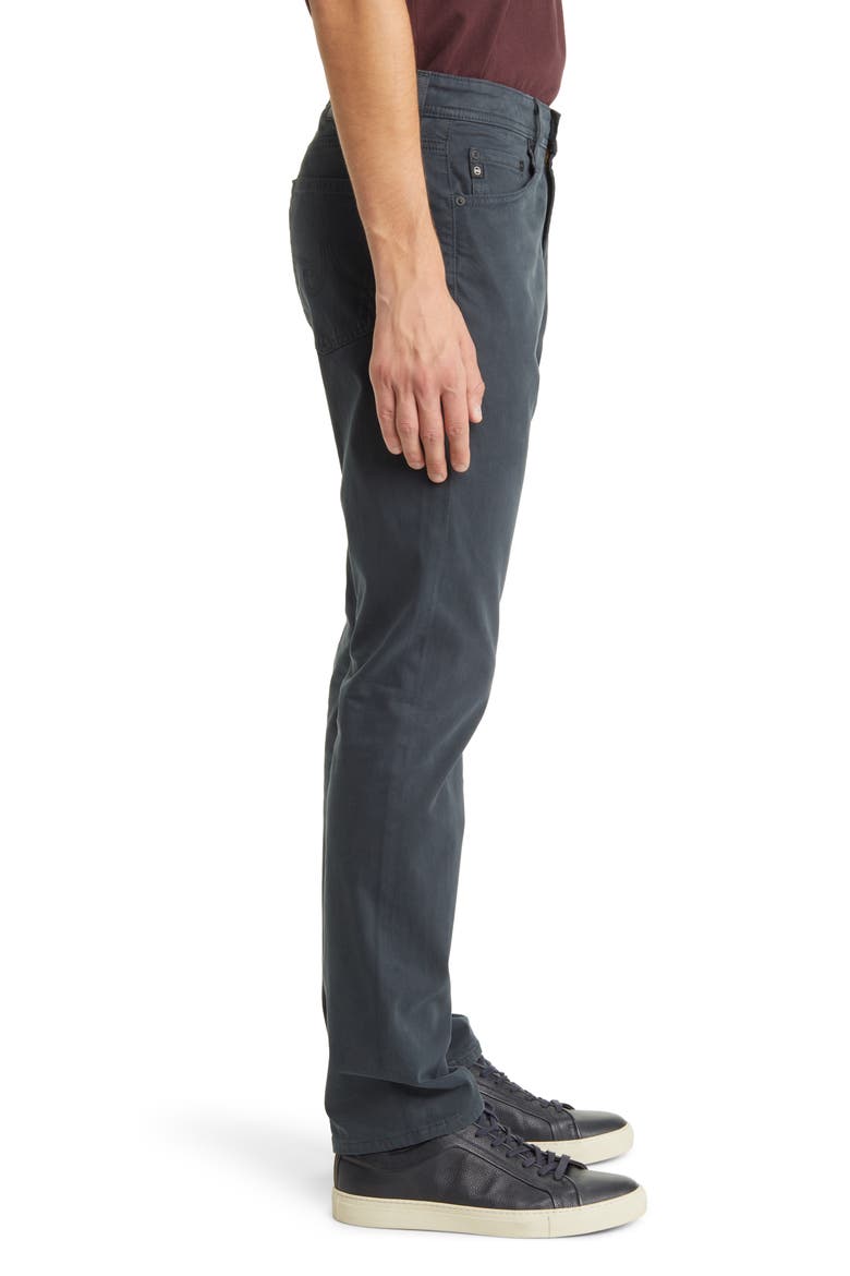 Everett Stretch Sateen Slim Straight Pants, Alternate, color, MELANGE SMOKE