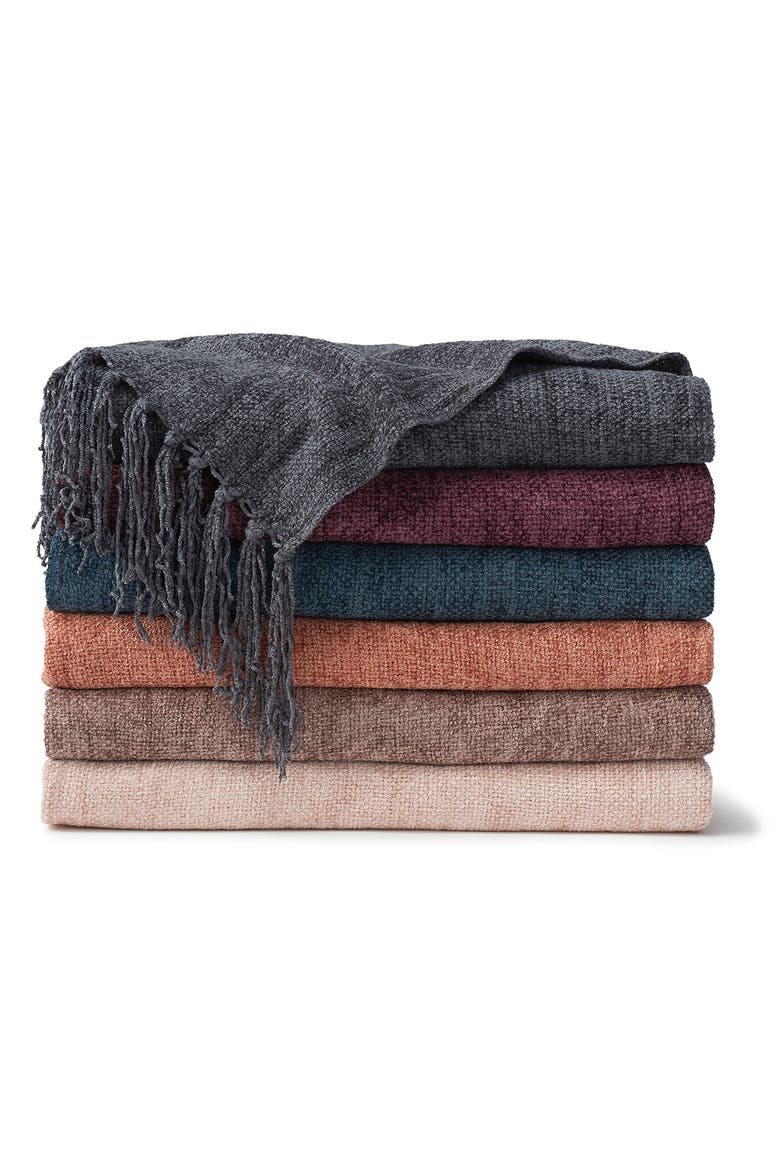 Chenille Throw Blanket, Alternate, color, CHARCOAL