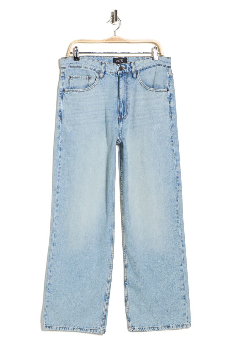 Relaxed Fit Baggy Jeans, Alternate, color, FADED INDIGO