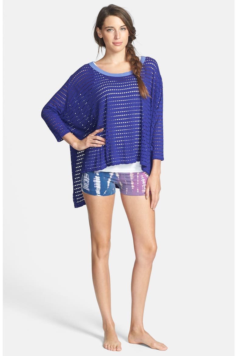 'Bootie' Shorts, Alternate, color, RAINBOW LIZARD/ NAVY/ HOT PINK