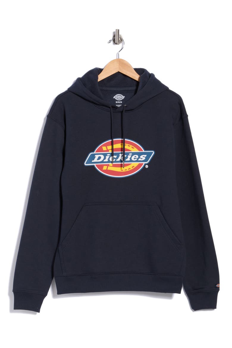 Tricolor Pullover Fleece, Main, color, DARK NAVY