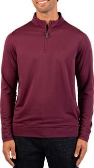 TailorByrd Modal Blend Quarter Zip Polo