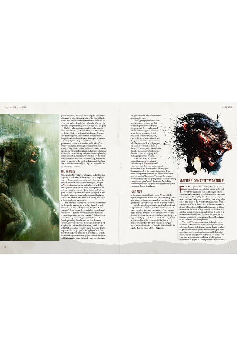 Werewolf The Apocalypse 5Th Edition Core Rulebook Hardcover Rpg Book, Alternate, color, Multicolored