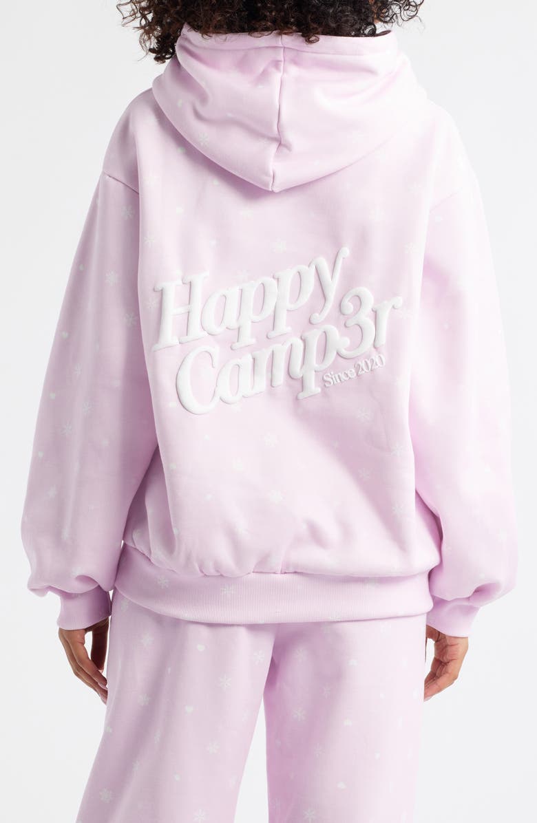 HAPPY CAMP3R Snow Angel Graphic Hoodie, Alternate, color, Light Pink