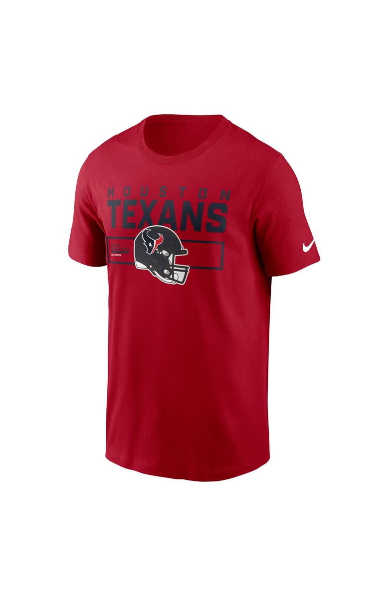 Nike Men's Nike Red Houston Texans Primetime Helmet Essential T-Shirt, Alternate, color, Red