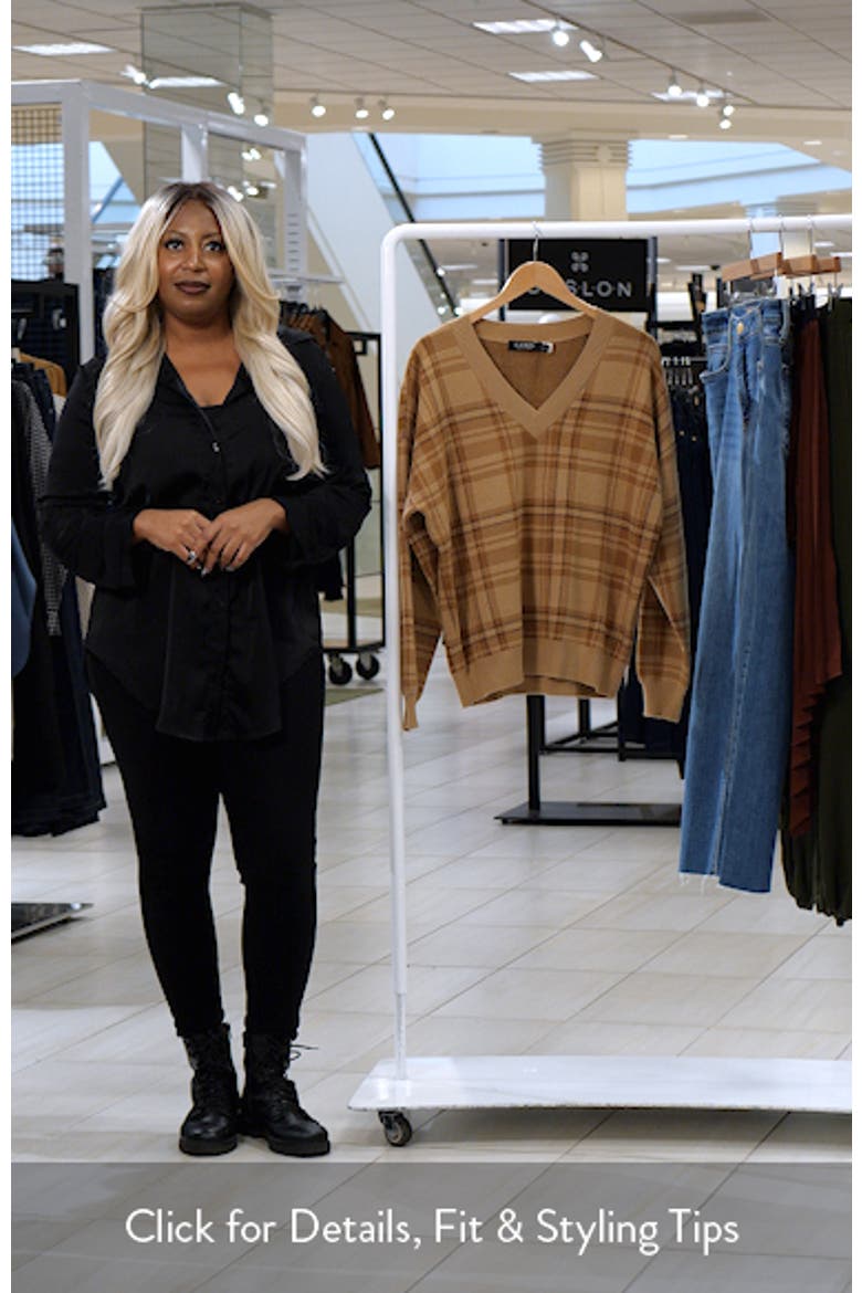 Plaid V-Neck Sweater video