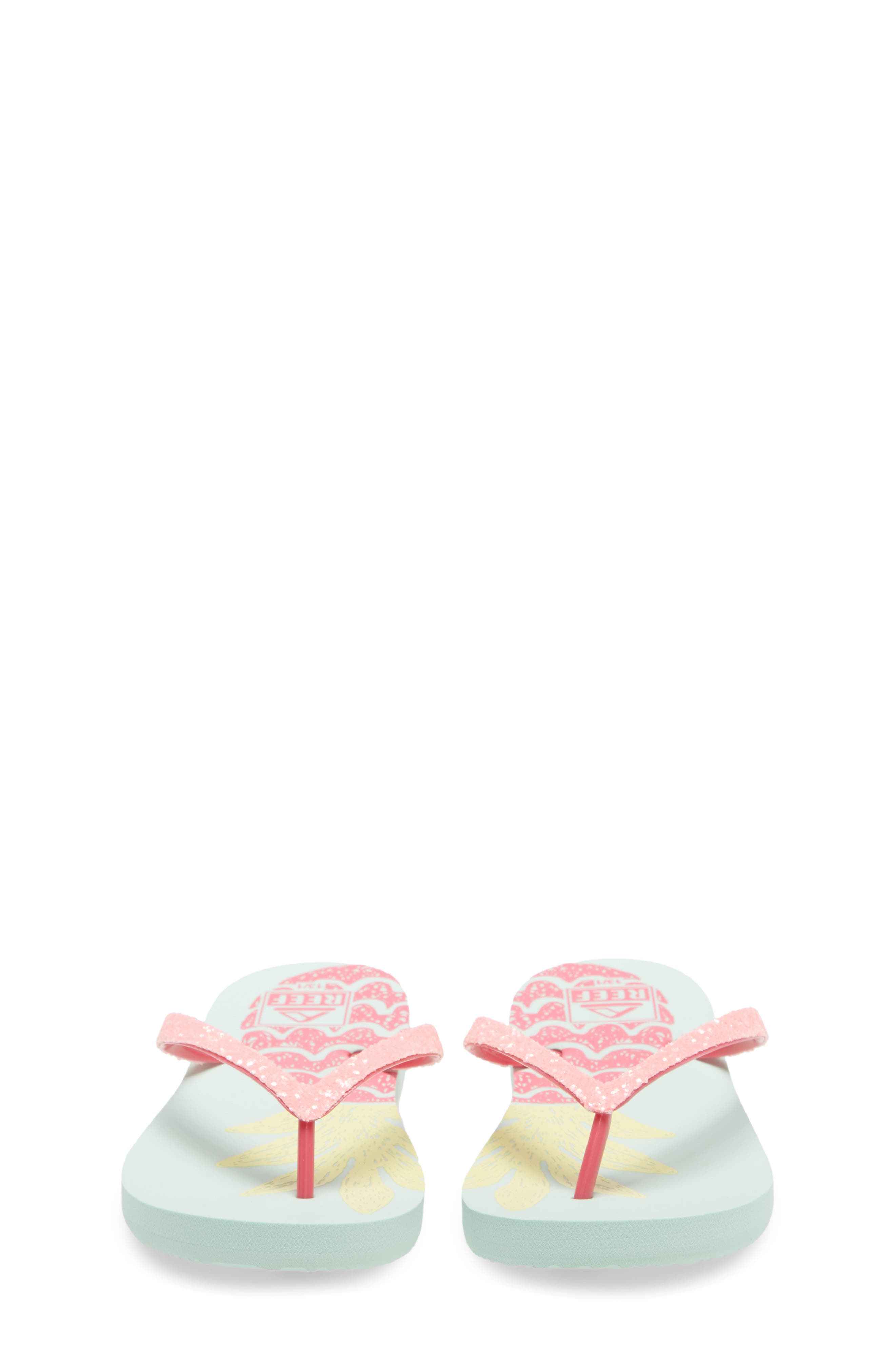 Stargazer Print Flip Flop, Alternate, color, PINEAPPLE MULTI