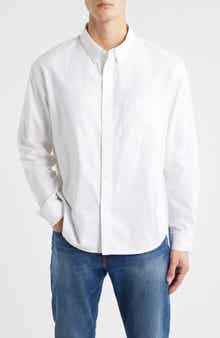 Cotton Oxford Button-Down Shirt
