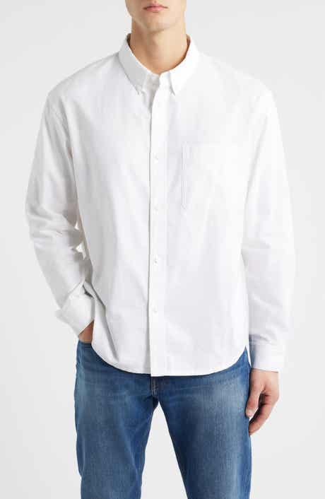 Cotton Oxford Button-Down Shirt