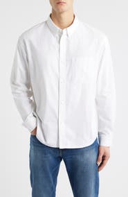 FRAME Cotton Oxford Button-Down Shirt