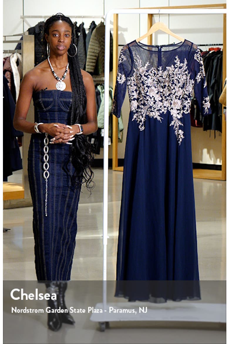 Metallic Embroidered Gown video