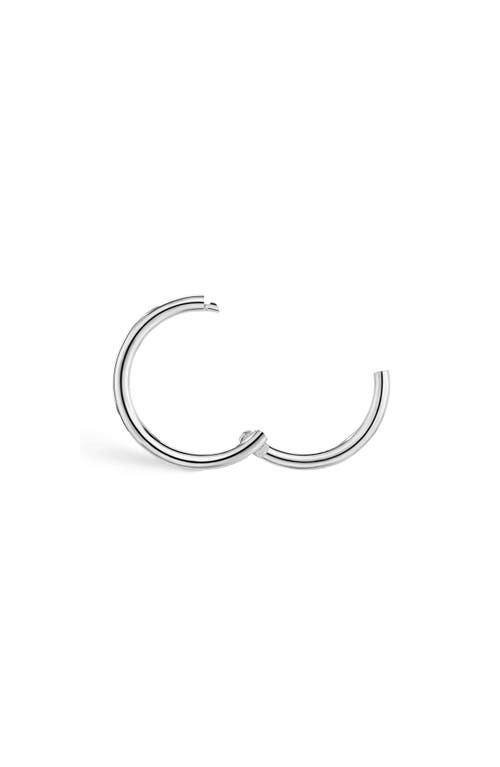 Maria Tash Gold Single Hoop Earring In White Gold