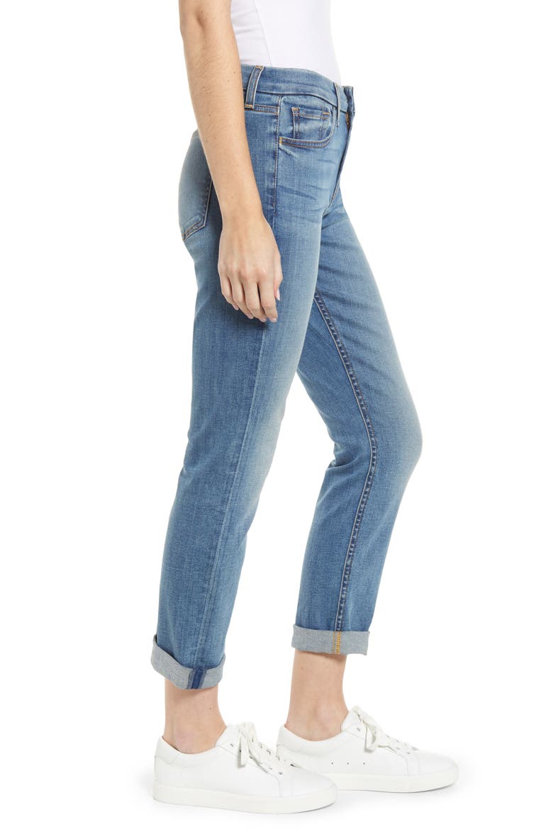 High Waist Crop Straight Leg Jeans, Alternate, color, CANYON COAST