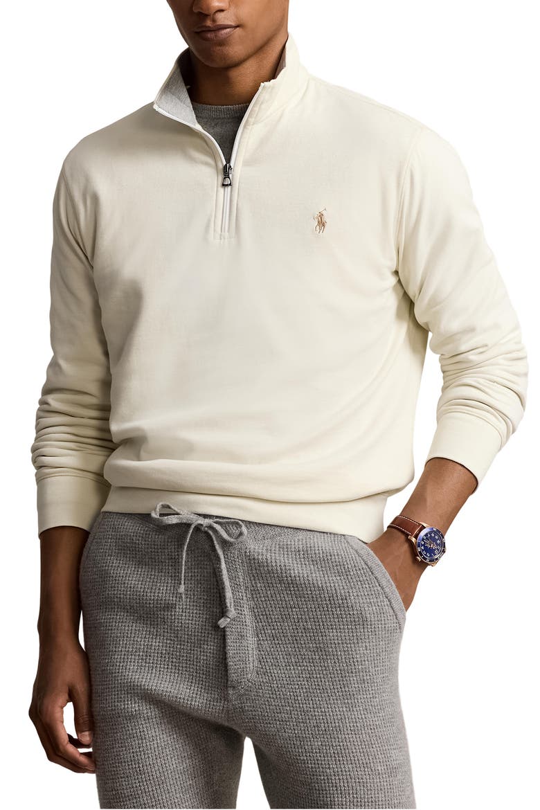 トップス POLO RALPH LAUREN Lux Heathered Quarter Zip Pullover (Men) | Nordstrom