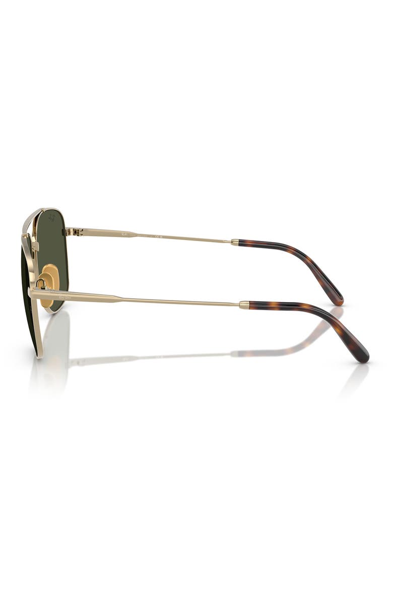 59mm Polarized Square Sunglasses, Alternate, color, GOLD FLASH
