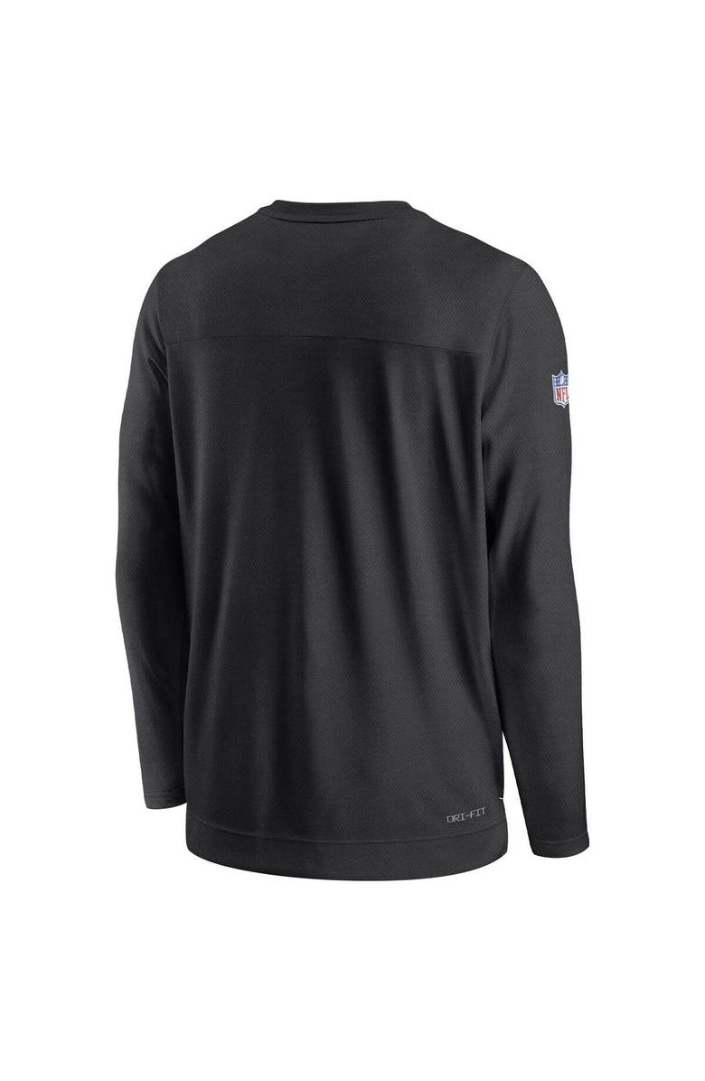 Nike Men's Nike Black Las Vegas Raiders Sideline Lockup Performance Long Sleeve T-Shirt, Alternate, color, 