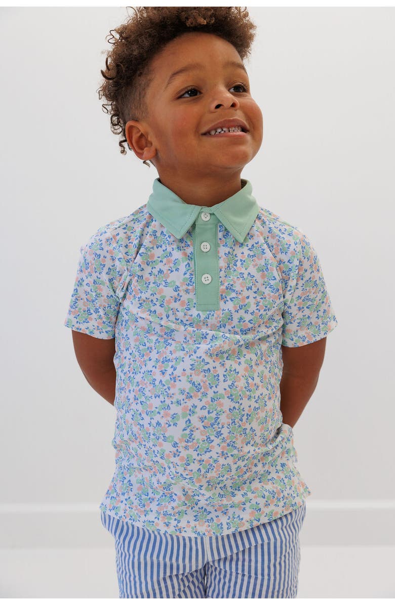 Courtside Kids Boys Polo Shirt, Alternate, color, Palm Green