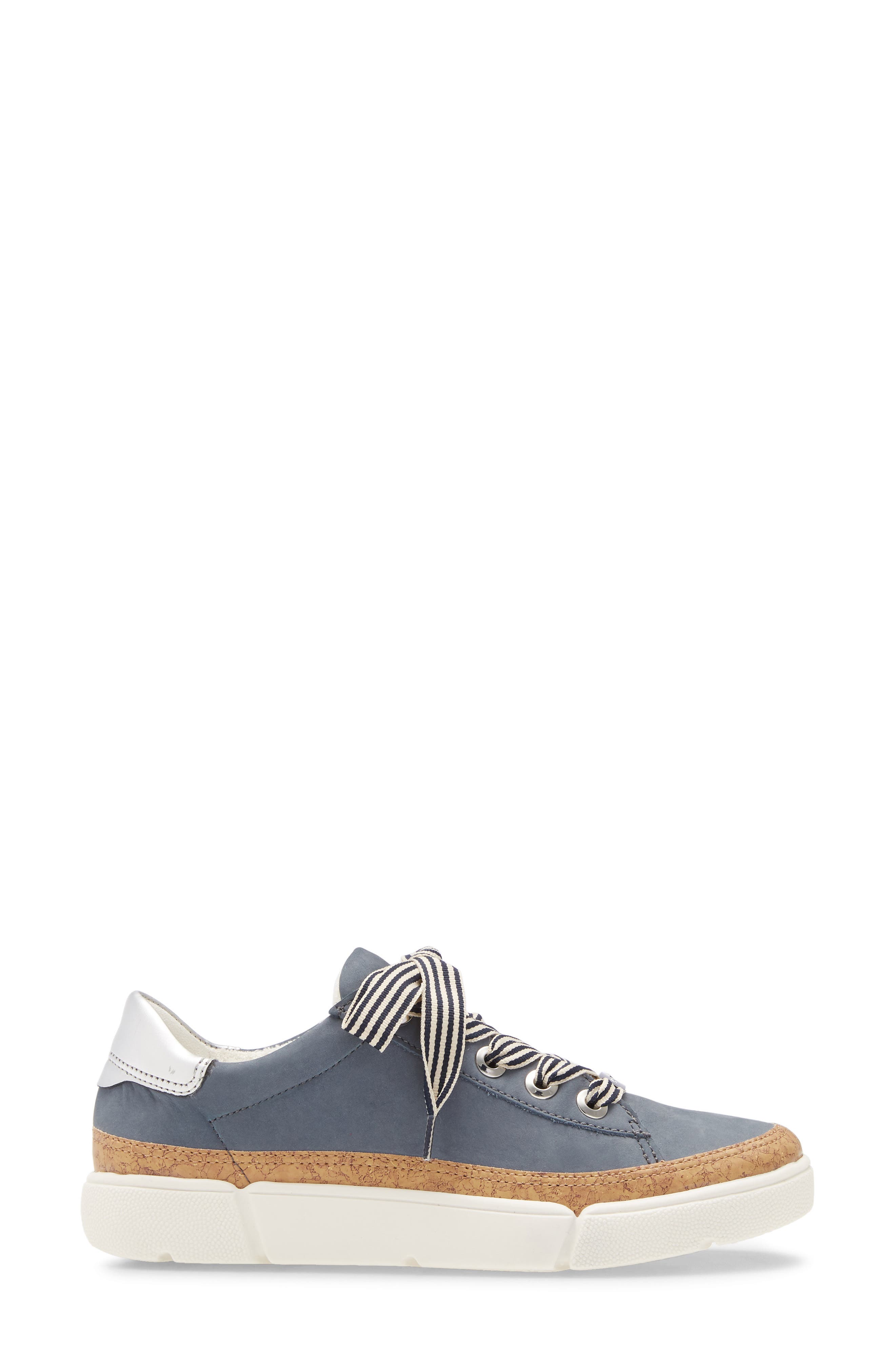 Renata Sneaker, Alternate, color, JEANS NUBUCK LEATHER