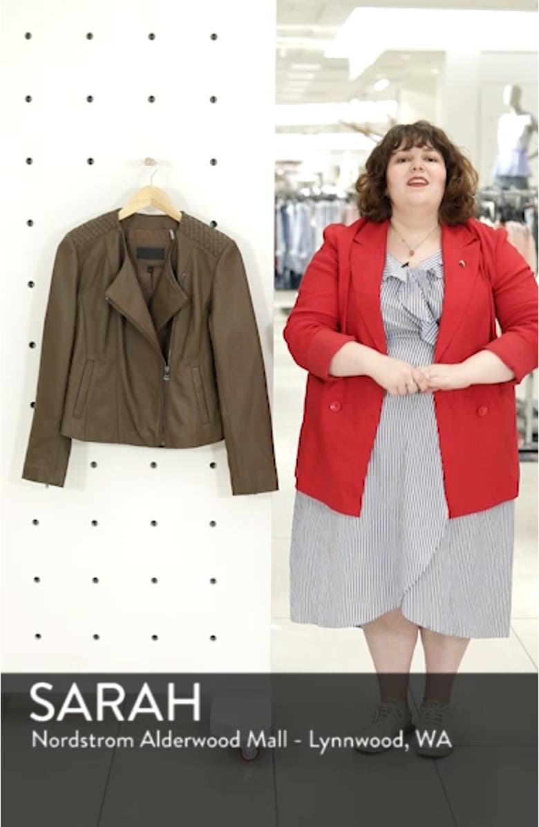 Collarless Leather Jacket, sales video thumbnail