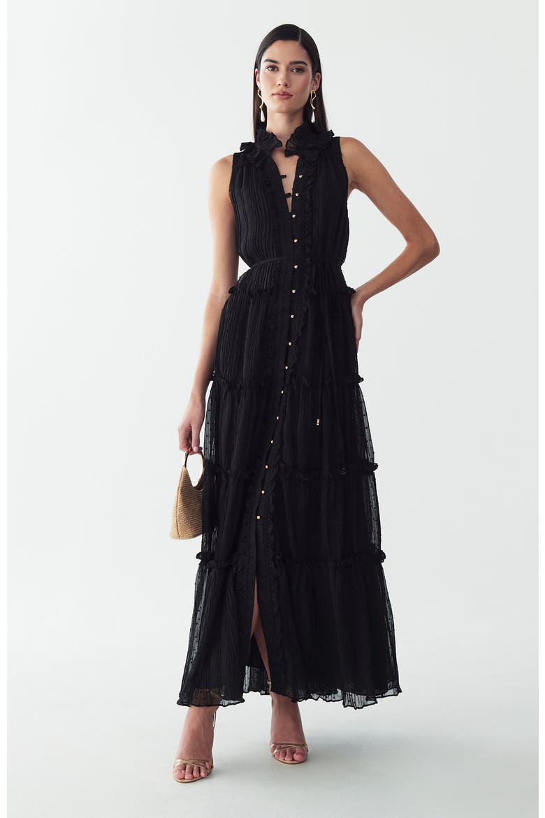 Omaha Midi Dress, Alternate, color, Black