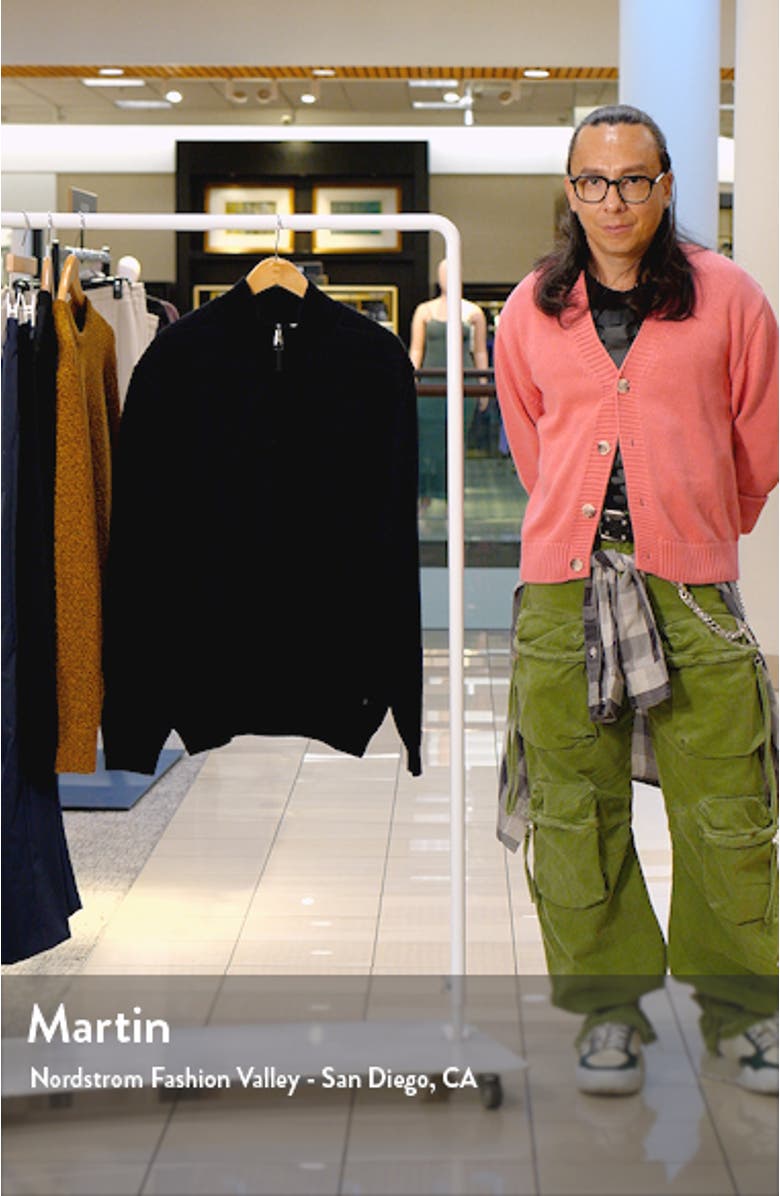 Merino Wool Quarter Zip Sweater, sales video thumbnail