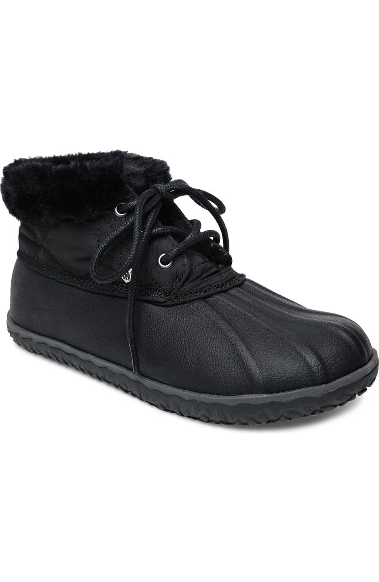 Minnetonka Tega Water Resistant Faux Fur Bootie, Main, color,