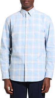 Theory Irving Fade Flannel Shirt