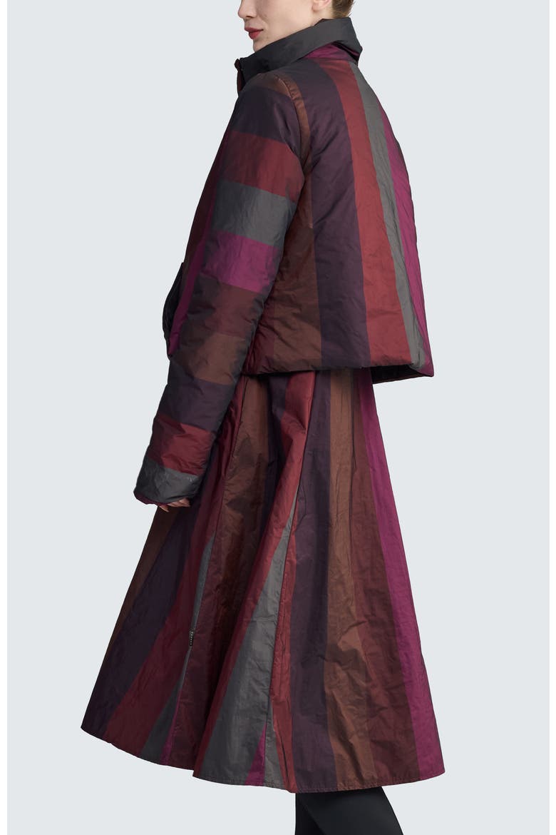 Estelle Padded Coat, Alternate, color, Dark Scarlet