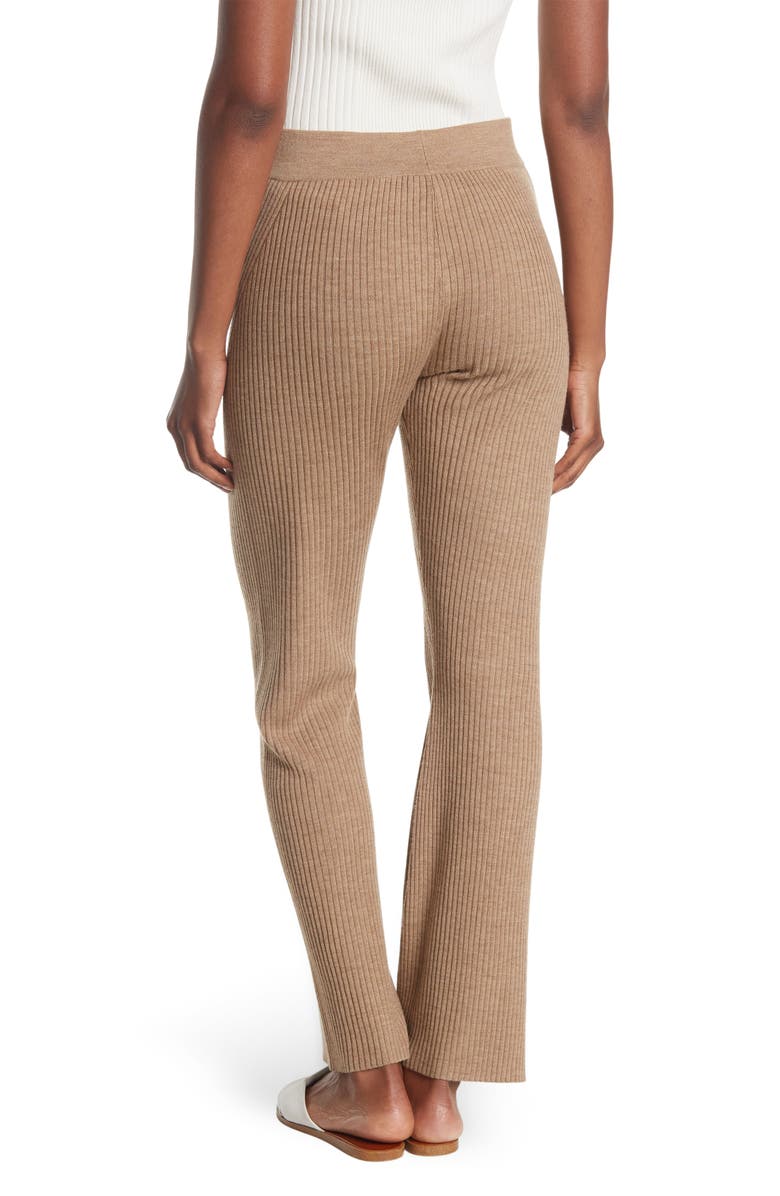 rag & bone Emory Ribbed Merino Wool Pants, Alternate, color, Camel