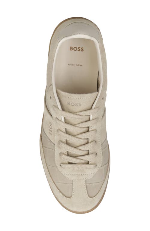 Hugo Boss Boss Brenta Low Top Sneaker In Sand