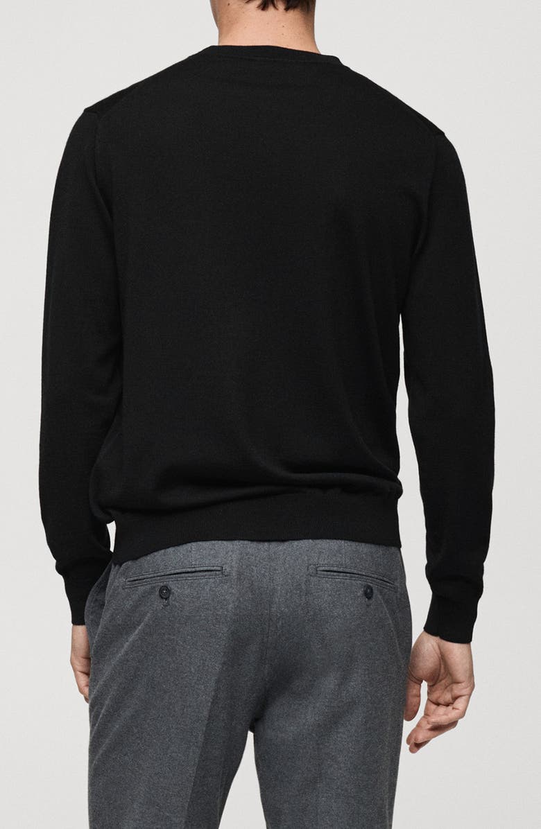 MANGO Wool Crewneck Sweater, Alternate, color, 