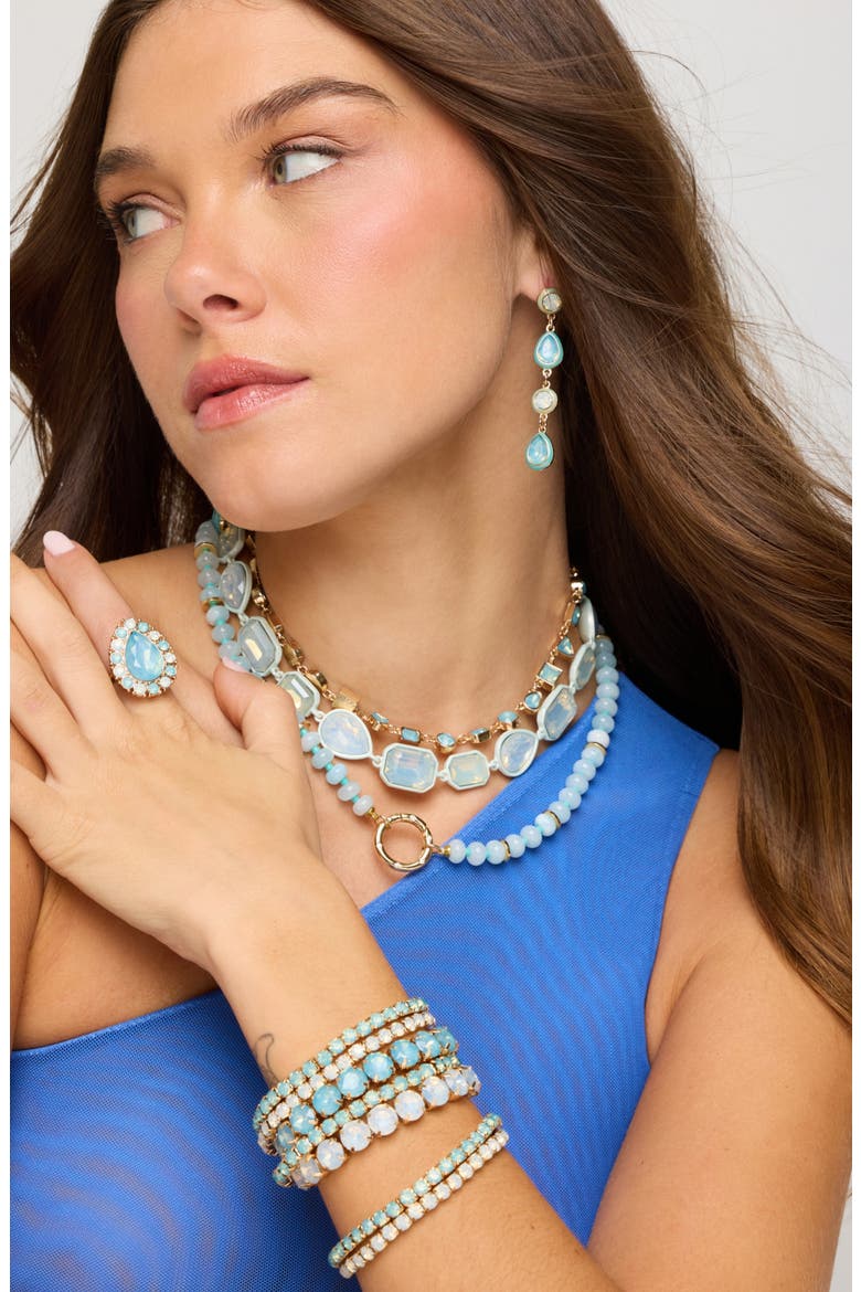 Maxi Crystal Stretch Bracelet, Alternate, color, ICE QUEEN