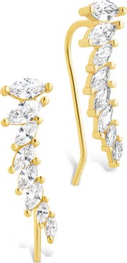 Sterling Forever Skye Cubic Zirconia Threader Stud Earring