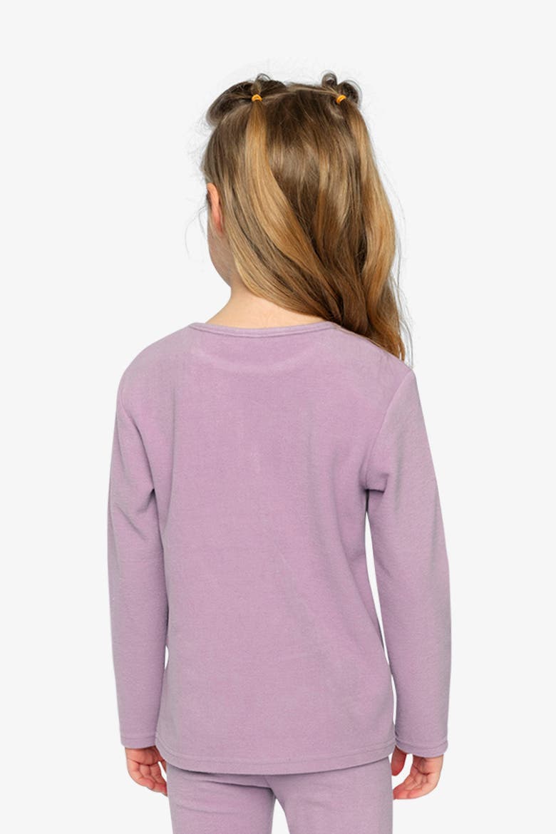 Brushed Rib Crew Neck Top, Alternate, color, Purple
