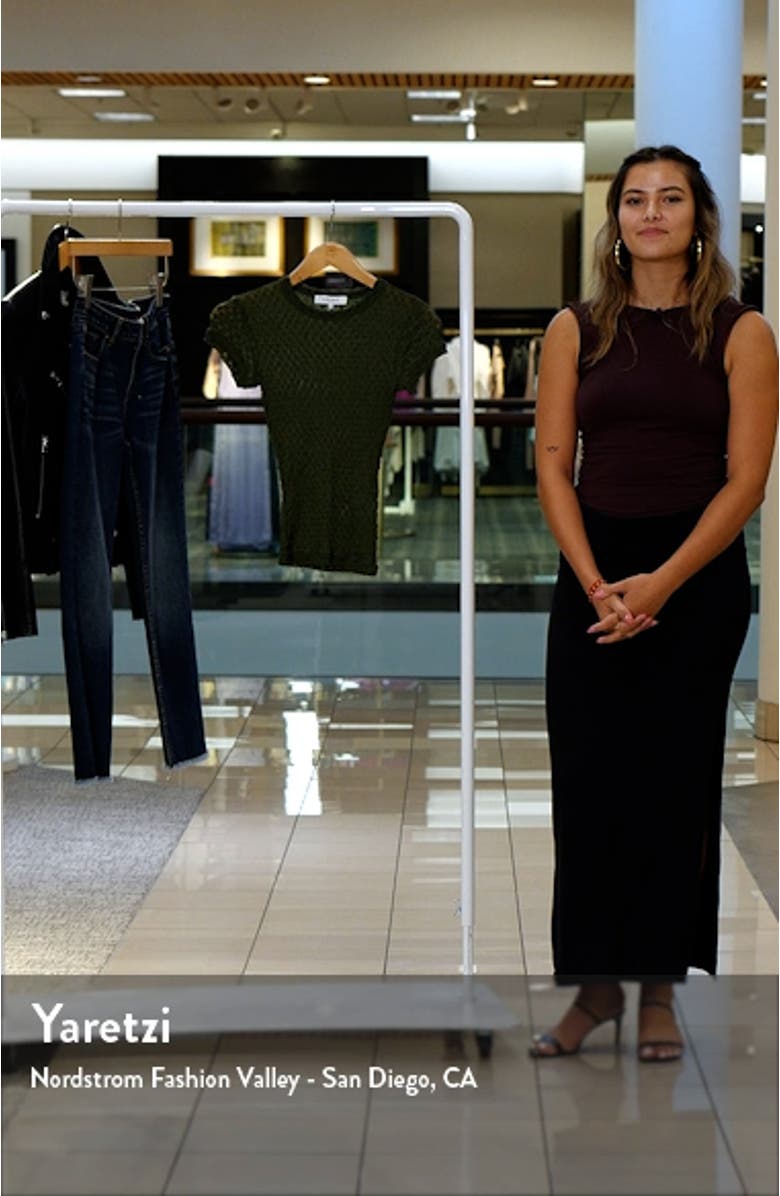 Textured Semisheer Mesh T-Shirt, sales video thumbnail