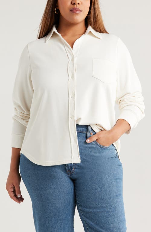 Caslonr Caslon(r) French Terry Button-up Shirt