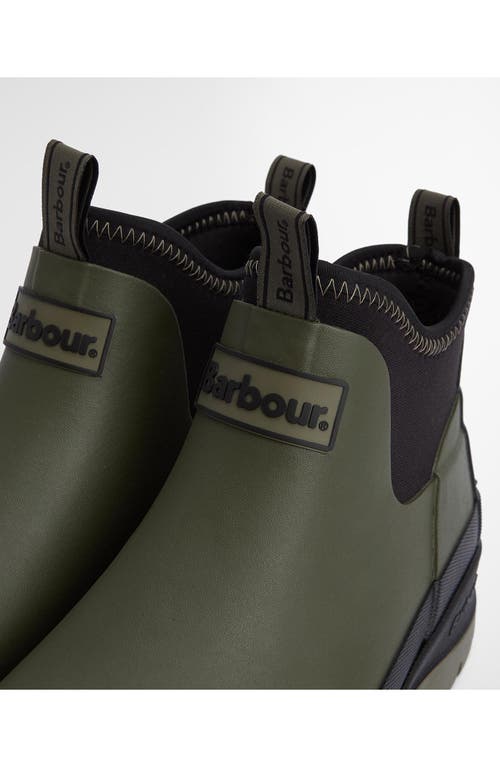 Barbour Ridge Wellington Rain Boot In Uniform Green