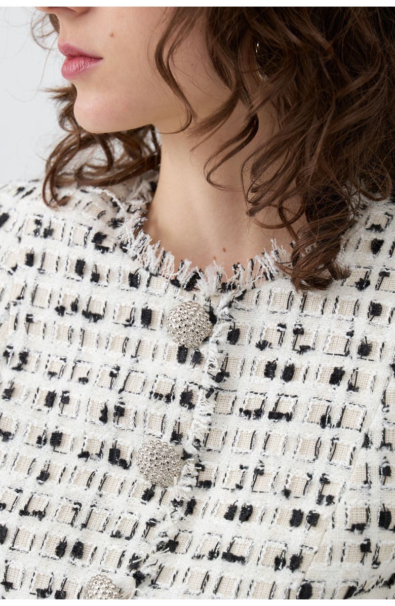 Nocturne Tweed Mini Dress, Alternate, color, 