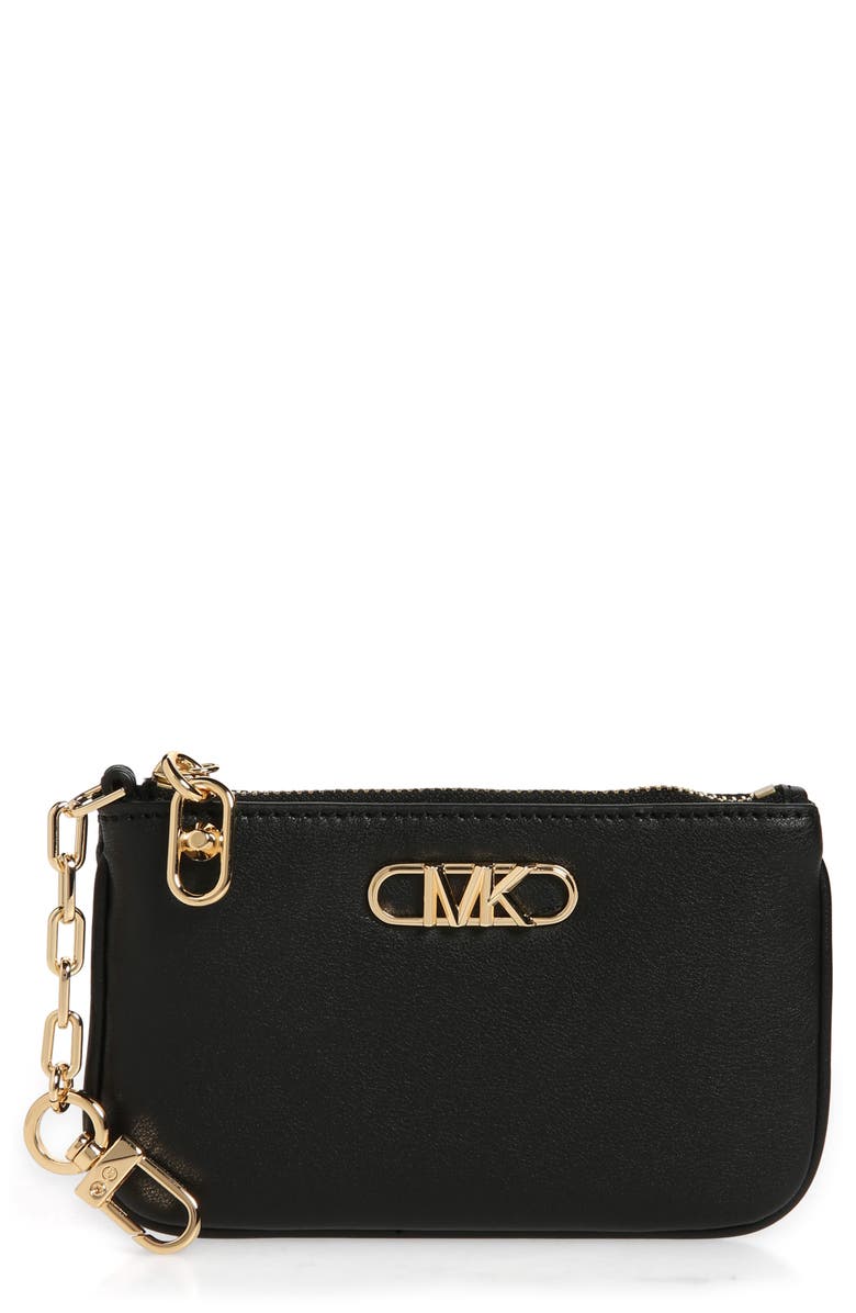 MICHAEL Michael Kors Small Parker Coin Purse with Key Chain, Main, color,