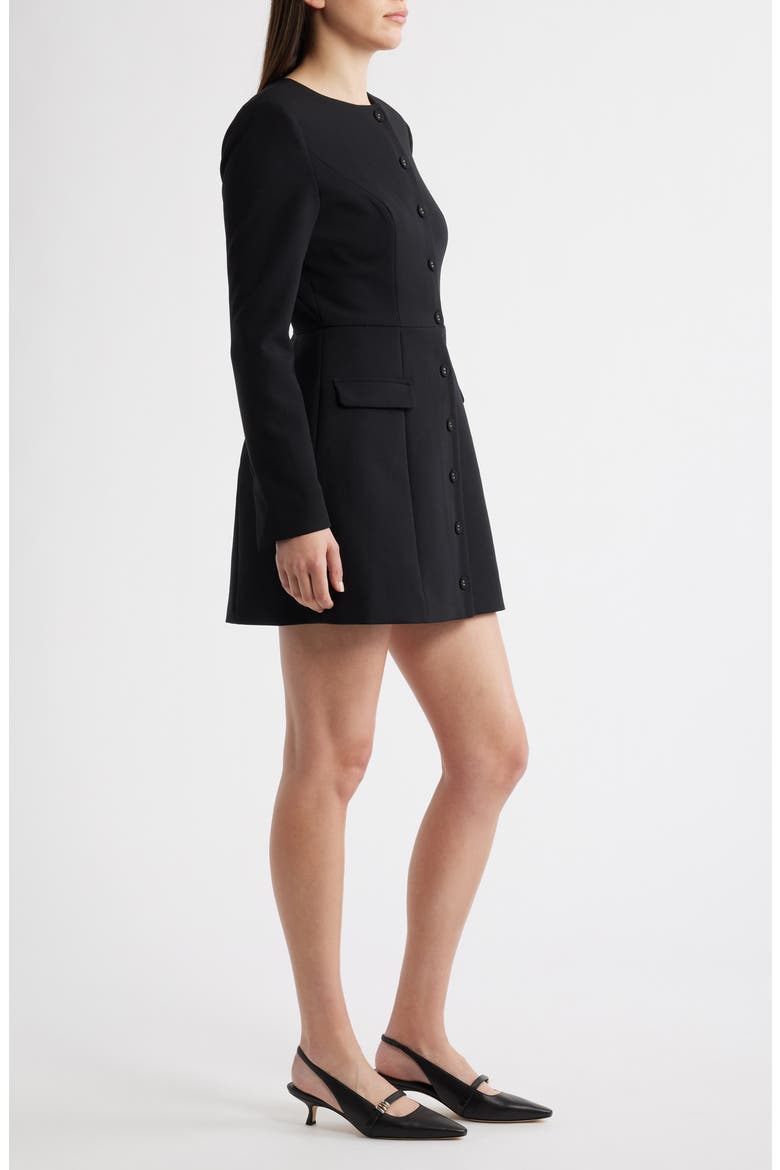 Shelby Long Sleeve Blazer Minidress, Alternate, color, BLACK