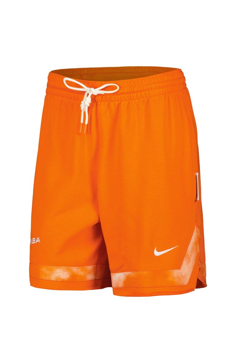 Nike Women's Nike Orange WNBA Jumpwoman Cloud Print Performance Shorts, Alternate, color, Orange